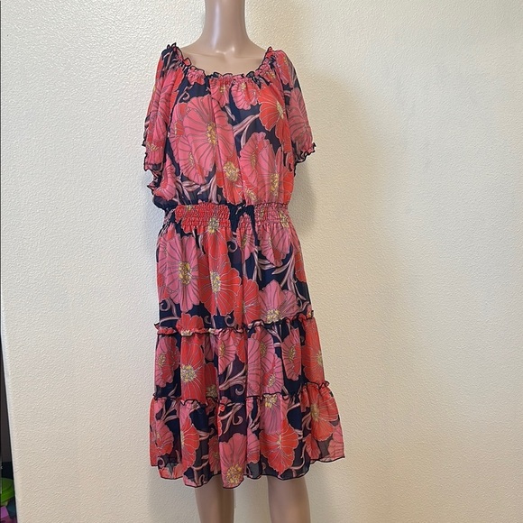Kate and Lily women’s Floral Pink Dress - Picture 1 of 8